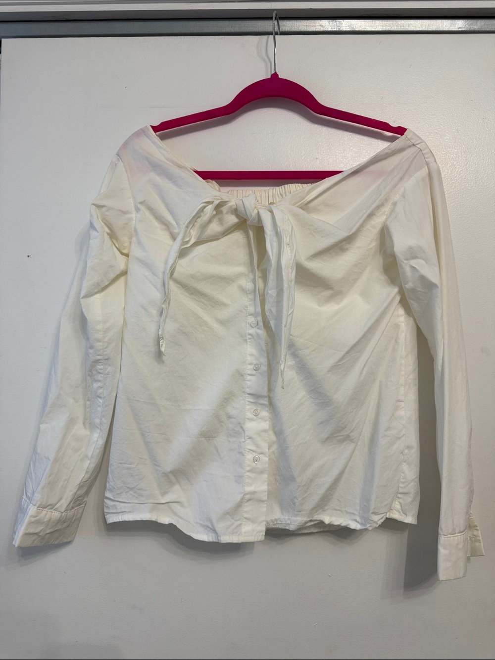 H&M off the shoulder dress shirt